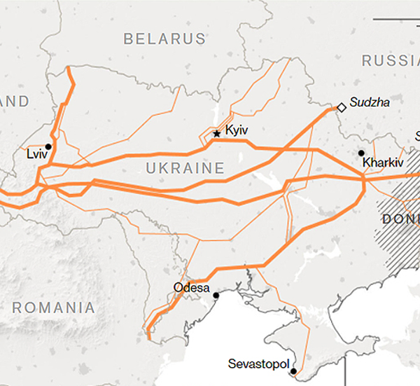 Ucraina blochează fluxul de gaz rusesc către Europa